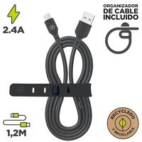 Kabel Micro USB Muvit MCUSC0014 Zwart 1,2 m - thumbnail