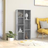 VidaXL Boekenkast 50x25x106 cm bewerkt hout betongrijs - thumbnail