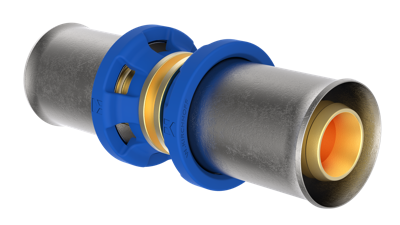 Kirchhoff Messing aansluitstuk, blank, 20 mm, persfitting voor meerlagenbuis - 988710255