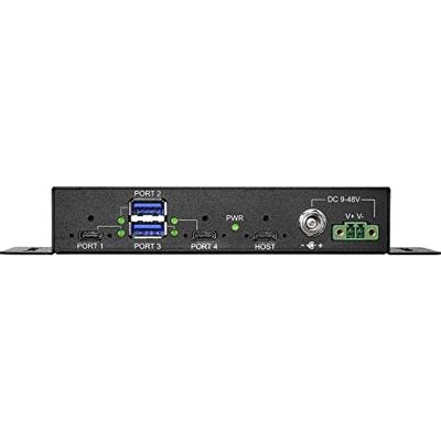 Renkforce RF-4679566 USB 3.0-hub 2 + 2 poorten Met metalen behuizing, Voor wandmontage Zwart Renkforce RF-4679566 USB 3.0-hub 2 + 2 poorten Met metalen behuizing, Voor wandmontage Zwart
