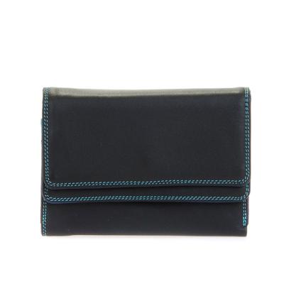 Mywalit Ladies Double Flap Purse Wallet black/pace Dames portemonnee