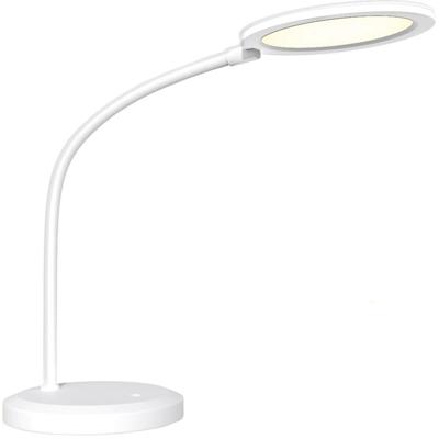Dimbare LED Bureaulamp - 7W Natuurlijk Wit 4000K - Mat Wit Kunststof