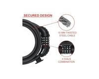 Fietsslot - MASTER LOCK - 8120EURDPRO - Gedraaide staalkabel - 1,8 m lengte - thumbnail