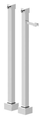 Universele Vrijstaande Badkraankoppelingen Vierkant Aqua Splash Universele Vrijstaande Badkraankoppelingen Vierkant Aqua Splash