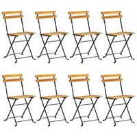 9-delige Tuinset inklapbaar massief acaciahout - thumbnail