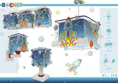 Dalber WandlampjeRocket blauw met wit - 63359