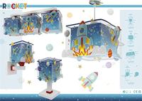 Dalber WandlampjeRocket blauw met wit - 63359 - thumbnail