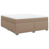 Boxspring met matras kunstleer cappuccinokleurig 180x200 cm - thumbnail