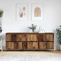 Dressoirs 3 pcs Oud hout 180 x 35 x 70 cm Bewerkt hout - thumbnail