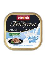 van het fijnste kattenvoer, nat milkiekonijn in roomsaus (32 x 100 g), nat kattenvoer zonder granen en suiker van animonda, met verse, vleselijke ingrediënten - thumbnail
