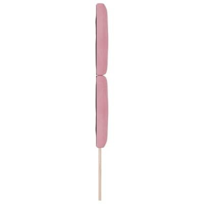 LED Hoofdbord met LED -striplichten Roze 80 cm Fluweel