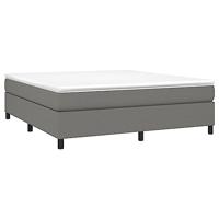 Boxspring bed stof donkergrijs 160x200 cm - thumbnail