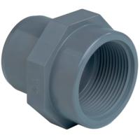Aquaforte Druk PVC Inzetschroefbus 16mm x ⅜ inch | Lijm-Binnendraad | Weerbestendig en Duurzaam - thumbnail