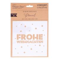 Mundart Stempel • stencil duitse tekst "frohe weihnachten" - thumbnail