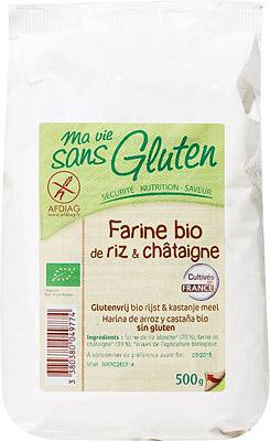 Ma Vie Sans Rijst & kastanjemeel - glutenvrij - bio 500 Gram