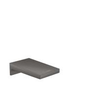 Baduitloop Metropol HansGrohe Watervalstraal 18.5 cm Geborsteld Zwart Chroom - thumbnail