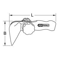 KS Tools 1174262 Montagegreep met beschermende isolatie 1 stuk(s) - thumbnail