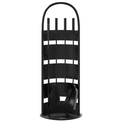 VidaXL 5-delige openhaardgereedschapset 23x15x66 cm staal - thumbnail