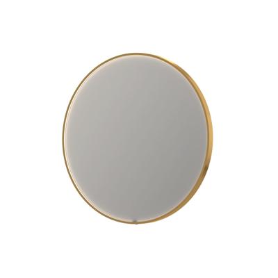 Spiegel INK SP24 40x4x40 cm incl. direct LED-Verlichting Rondom en Spiegelverwarming Mat Goud Spiegel INK SP24 40x4x40 cm incl. direct LED-Verlichting Rondom en Spiegelverwarming Mat Goud