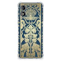Motorola Moto E13 Case Beige Flowers - thumbnail