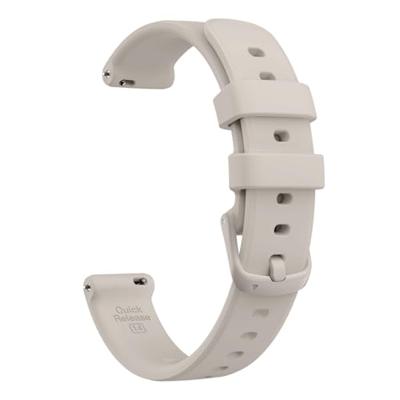 By Qubix - Siliconen bandje - Zandgrijs - Compatible met Garmin Lily 2 - Compatible Garmin bandje