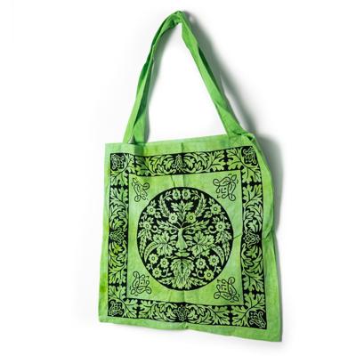 Tote Bag Katoen - De Groene Man Keltisch (45 cm)