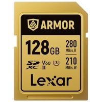 Lexar Pro Gold Armor 128GB SDXC UHS-II V60 - R280/W210 MB/s - IP68 - thumbnail
