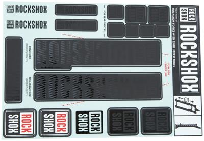 ROCKSHOX decor set decal set stealth