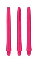 Bull's Neon shafts 47 mm short roze 3 stuks - thumbnail