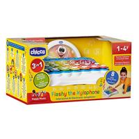 Chicco elektronische xylofoon Flash junior 26 cm wit 3 delig - thumbnail