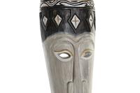 Decoratieve figuren DKD Home Decor Bamboe Ijzer Masker (19 x 10 x 78 cm) - thumbnail