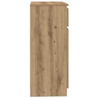 Dressoir lade 71x35x84 cm spaanplaat artisanaal eikenkleurig - thumbnail