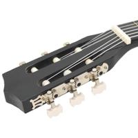 8-delige Gitaarset klassiek beginner 3/4 36" zwart - thumbnail