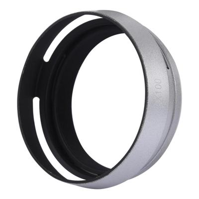 49mm metalen geventileerde zonnekap voor Fujifilm X100 (zilver)
