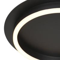 Steinhauer Moderne led plafonnièreRinglux zwart - Ø 32cm - 3655ZW - thumbnail