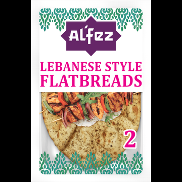 Al&apos;Fez Vuurgebakken Libanese Stijl Flatbreads met Kruidige Za&apos;atar 2 Stuks 180 g bij Jumbo