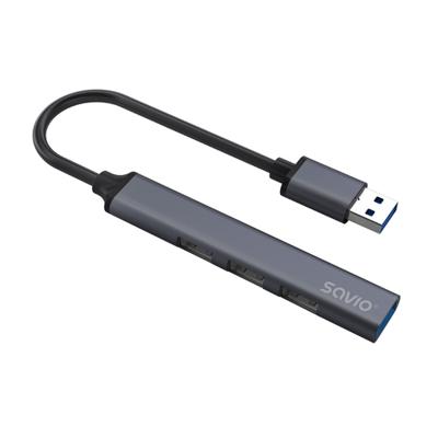 SAVIO AK-70 USB-A hub - 3 × USB-A 2.0, 1 × USB-A 3.1 GEN 1, 4-in-1, 5 Gbps