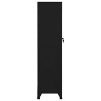 Lockerkast 38x45x180 cm staal zwart - thumbnail