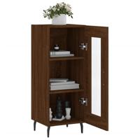 Dressoir 34,5x34x90 cm bewerkt hout bruineikenkleurig - thumbnail