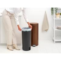 Brabantia pedaalemmer NewIcon 30 liter warm bronze - thumbnail