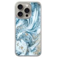 iPhone 15 Pro Max hybride hoesje - Marble sea - thumbnail
