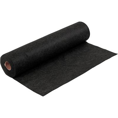 Creativ Company Hobbyvilt, b: 45 cm, dikte 1,5-2 mm, gemelleerd, 180-200 gr, zwart, 5 m/ 1 rol