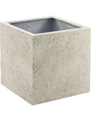 Grigio plantenbak Cube S antiek wit betonlook