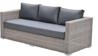 Tennessee 3-zits bank L225 cm vintage willow/antraciet texfiber Garden Impressions - Garden impressions - thumbnail