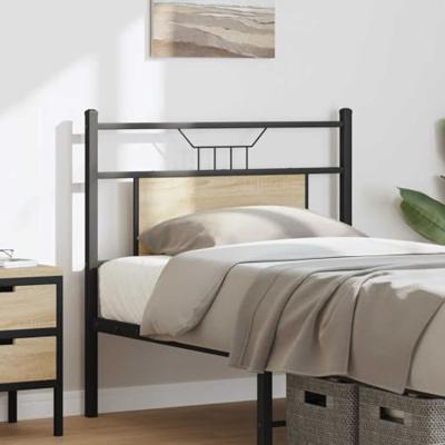 Hoofdbord 75 cm spaanplaat sonoma eikenkleurig staal Hoofdbord 75 cm spaanplaat sonoma eikenkleurig staal