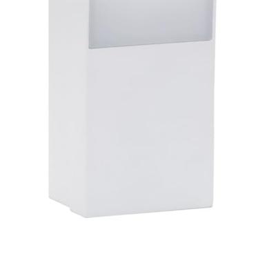 VidaXL Buitenwandlamp led gegoten aluminium wit