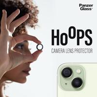 PanzerGlass™ Hoops camera lensbeschermer voor Apple iPhone 15 | 15 Plus - bescherming met stijl, schokbestendig glas, groen - thumbnail