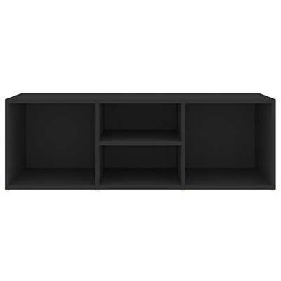 VidaXL Schoenenopbergbank 105x35x35 cm bewerkt hout zwart