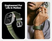 Nomad Rocky Point horlogeband / natural hardware 45/46/49mm - Forest - thumbnail