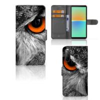 Sony Xperia 10 IV | Telefoonhoesje | Met pasjeshouder | Uil - thumbnail